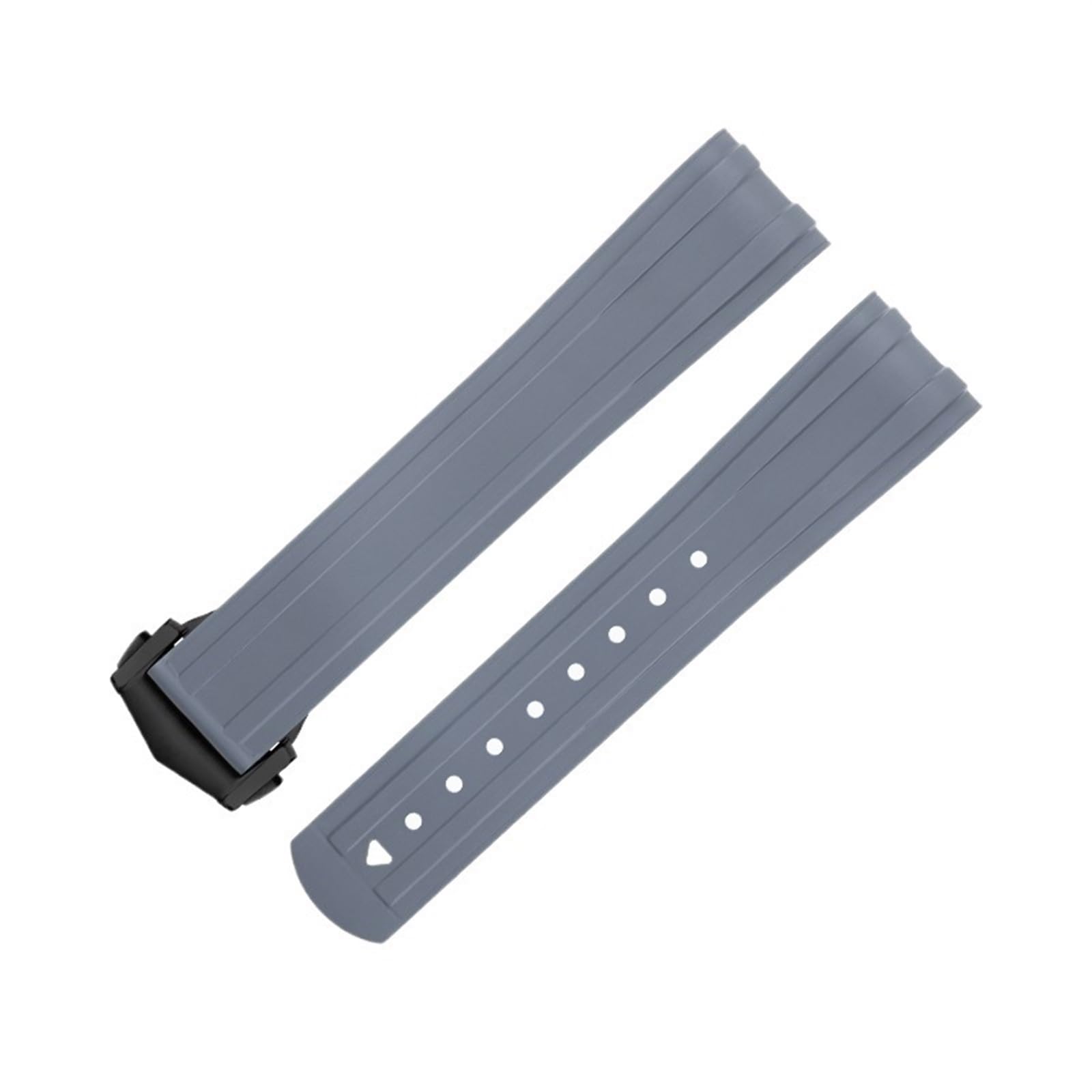 IOTUP Ersatzarmband für Omega-Armband, 20 mm, FKM, Fluorous Gummi, gebogenes Ende, für Seamaster 300 Tauchen, Edelstahl, Faltschnalle, Ersatzarmbänder, 20 mm, Achat