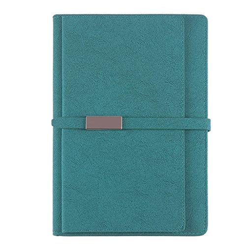 Taschenbuch Mini Journal, Notizbuch, liniert, Tagebuch und Premium-PU-Papier, Hardcover, A5, 192 Seiten for Büro, Zuhause, Schule, Geschäft, fünf Farben, Tagebuch(Green*2)