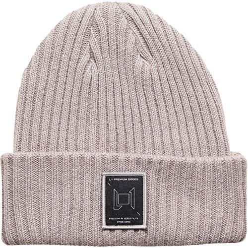 L1 Premium Goods Damen Wordmark Beanie Baskenmütze, Geist, U