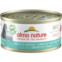 Sparpaket Almo Nature HFC Natural 24 x 70 g - Forelle & Thunfisch in Gelee