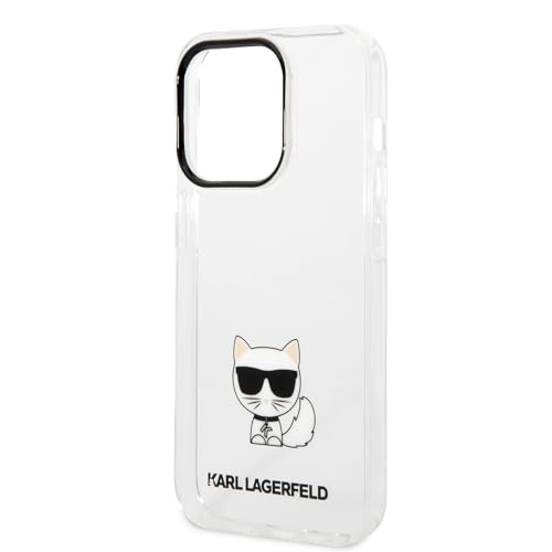 Karl Lagerfeld KLHCP14LCTTR hülle für iPhone 14 Pro 6,1" hardcase transparent Choupette Body