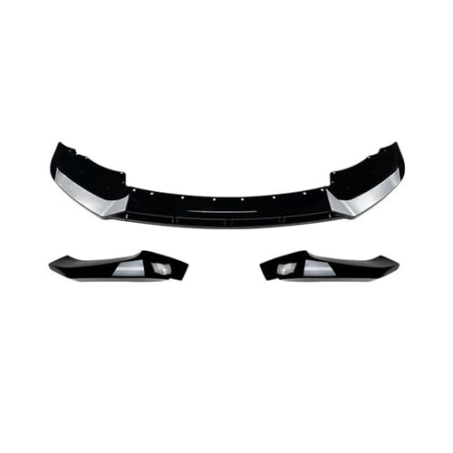 Splitter Auto-Frontspoilerlippe Untere Splitter-Blattplatte Verkleidung Aus ABS-Karosserieteil Für X3 F25 X4 F26 LCI Sport 2014 Bis 2018 Frontlippe(A Set Gloss Black)