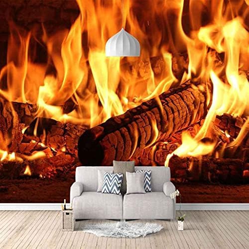 Rote Flamme Kreativ 3D Tapeten Wanddekoration Fototapete Sofas Wohnzimmer Wandbild Schlafzimmer-250cm×170cm