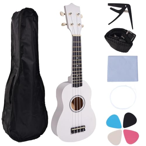 Begchy Eine 21-Mini-Ukulele, Einsteigermodell für Anfänger, Kleine Viersaitige Gitarre, Musikinstrument für Kinder