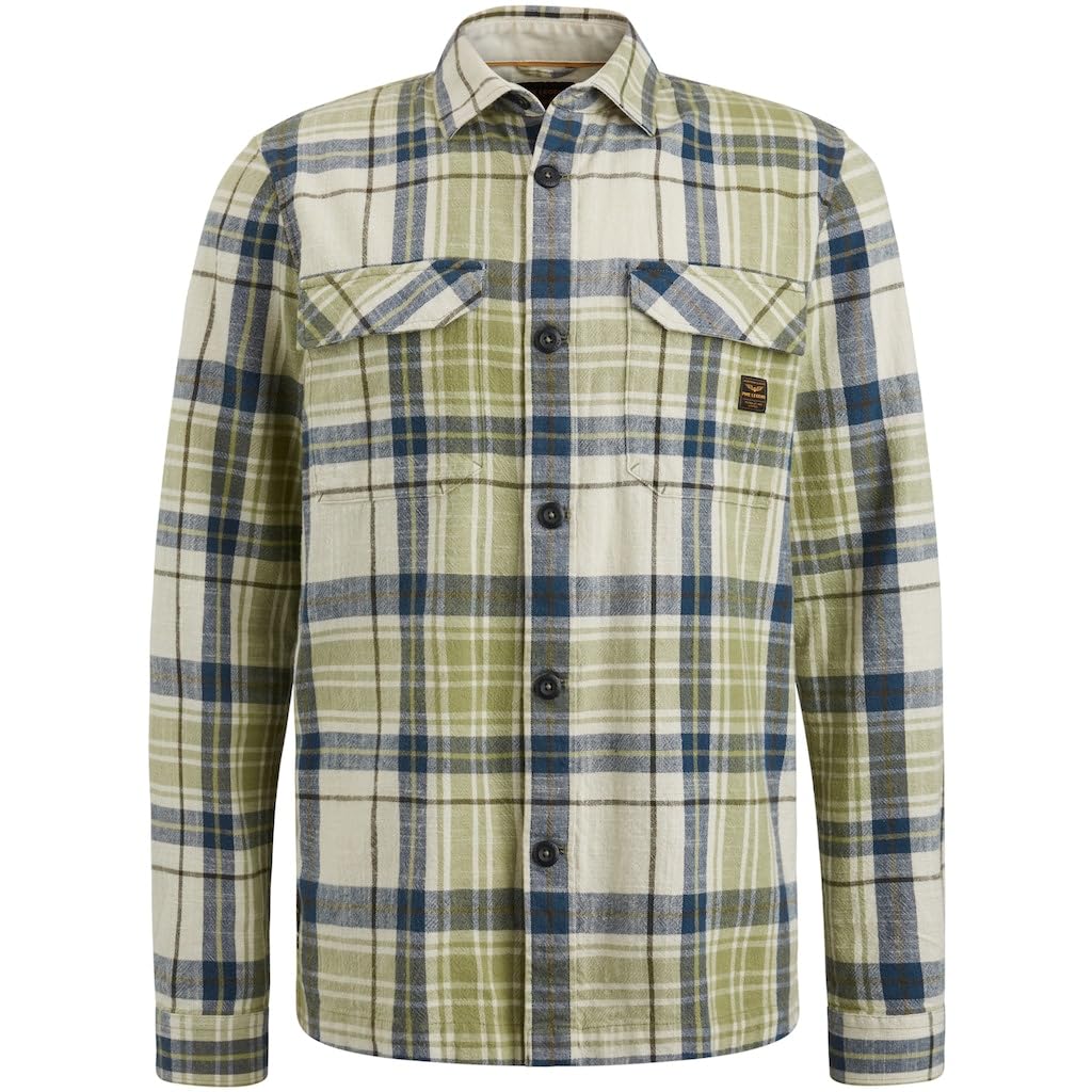 PME Legend Long Sleeve Shirt Ctn Yd Check Sage - XXXL