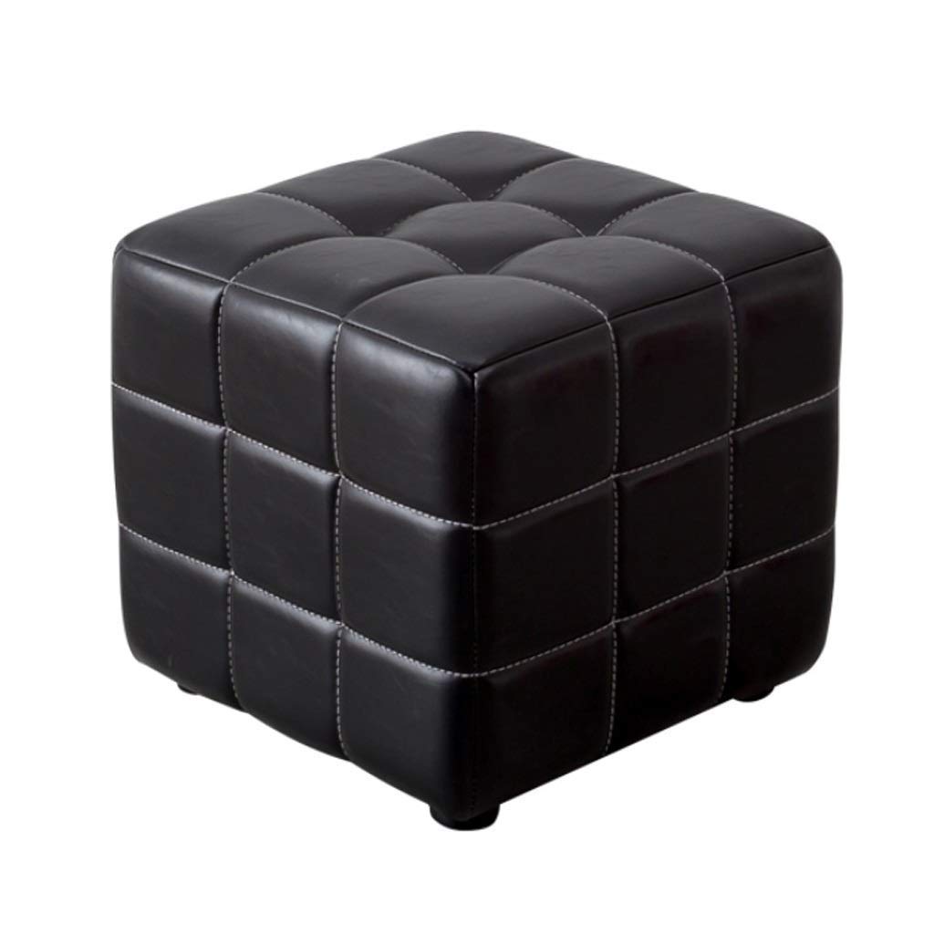 CNBYDK Fußhocker, Fußhocker Pouf Gepolstert Klein, Stuhl Fußhocker Ruhe Modern für Wohnzimmer Schlafzimmer Büro, 40x40x40cm