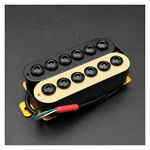 ZENGXUE Verstellbare Metall Doppelspule E-Gitarren-Pickups Humbucker Elfenbein/Schwarz Humbucker Tonabnehmer Set (Color : Bridge Pickup)