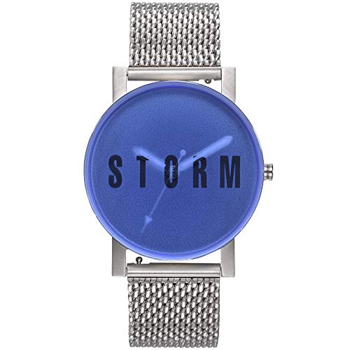 STORM London New Blast Mesh Blue, Armbanduhr, Analoguhr, Unisex, Edelstahlgehäuse, 3 bar Wasserdicht, Mineralglas, 47456/B