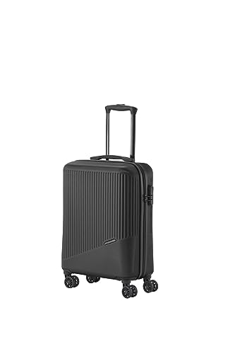 Travelite 4-Rad Handgepäck Koffer klein 37 Liter, Gepäck Serie Bali: ABS Hartschalen Trolley erfüllt IATA-Bordgepäckmaß, 55 cm