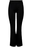 JDY Damen JDYPRETTY Flare Pant JRS NOOS Hose, Black, S/30