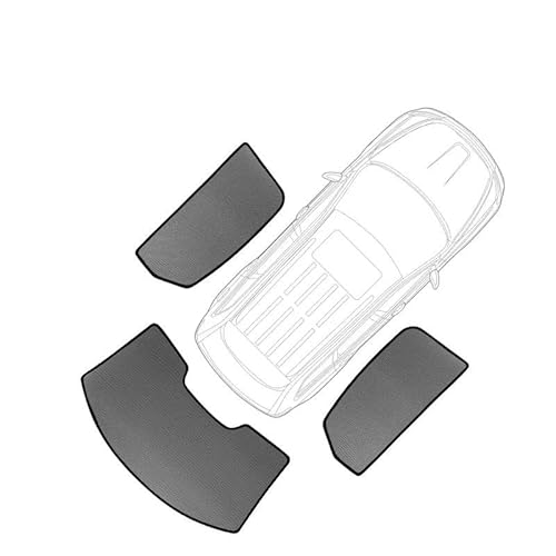 Auto-Sonnenschirm Für Skoda Für Octavia 5E 2013-2020 Magnetischer Auto-Sonnenschutz Visier Frontscheibenrahmen Vorhang Rückseite Babyfenster Sonnenschutzschild Frontscheibenabdeckung(3Pcs Rear Windshi