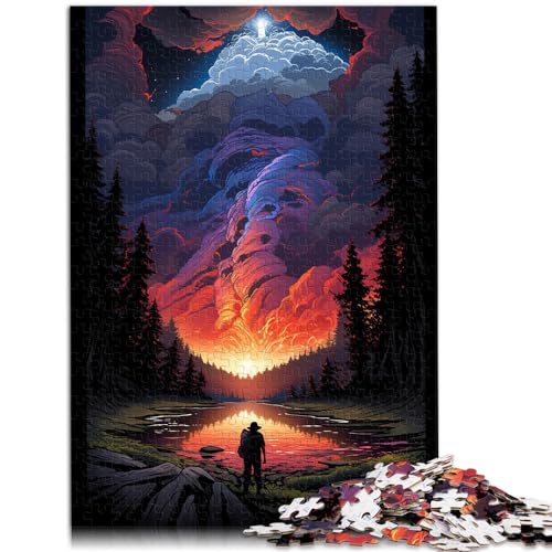 Puzzles Yellowstone-Nationalpark USA für Erwachsene Puzzles 1000-Teile Holzpuzzle Schwierige Puzzles Schwere Puzzles Geburtstagsgeschenk, Geschenke für (50x75cm)