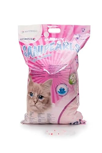 Katzenstreu aus Silikon, Rosa, 16 l