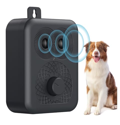 HXWEB PET Anti Bell Gerät Hunde, Ultraschall Antibell für Hunde mit 3 Modi bis zu 33FT Wirksame Kontrolle Bereich, IPX4 Wasserdicht Antibell Ultraschall Gerät für den Außen und Innenbereich