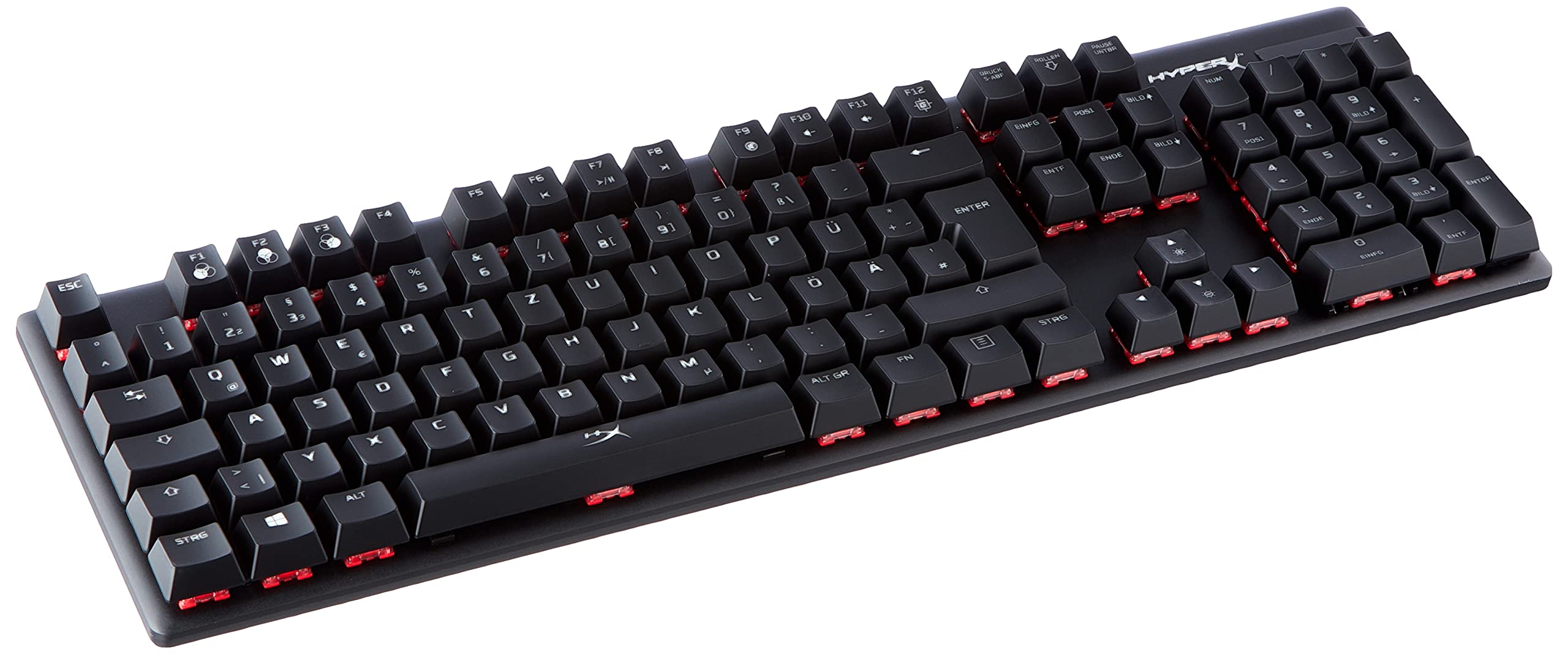 HyperX Alloy Origins – RGB Mechanische Gaming Tastatur, HyperX Red switches (QWERTZ deutsches layout), Schwarz