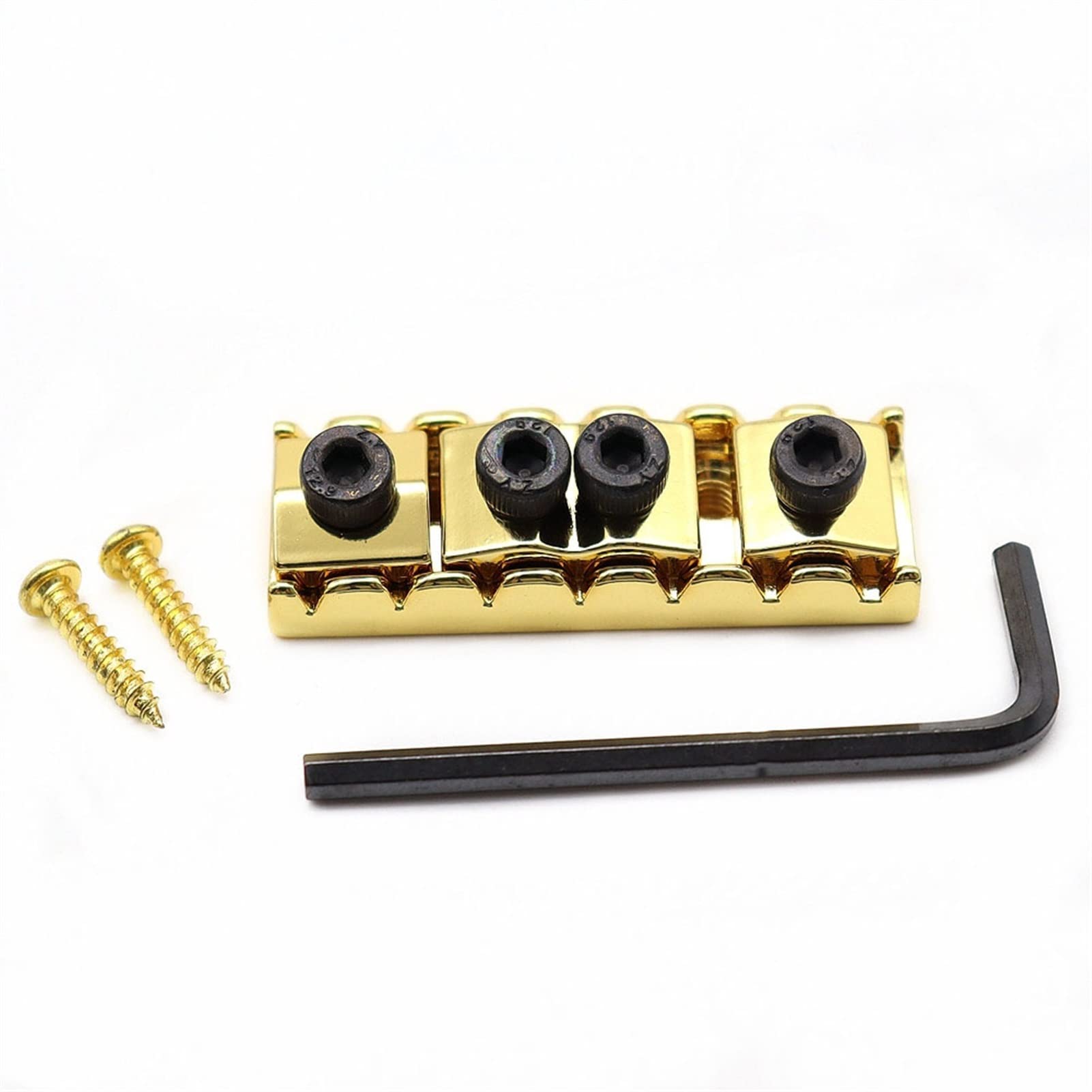 1 Stücke 7 String Elektrische Gitarre Sperrmutter Für Lp St. Tremolo Bridge-Länge 48mm Gitarrebrücke(1pcs Gold)