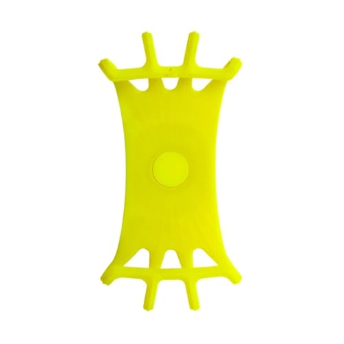 Handyhalterung Motorrad Universal Halter 360 Drehbar Bike GPS Clip Mount Motorrad Silikon Kinderwagen Zubehör Handyständer Handyhalter Fahrrad(Yellow)