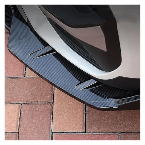 Splitter 4 STÜCKE ABS Auto Frontspoiler Splitter Lippe Diffusor Kinn Stoßstange Body Kits Glanz Schwarz Tuning Für X1 F48 2015-2022 Frontlippe(Carbon Look)