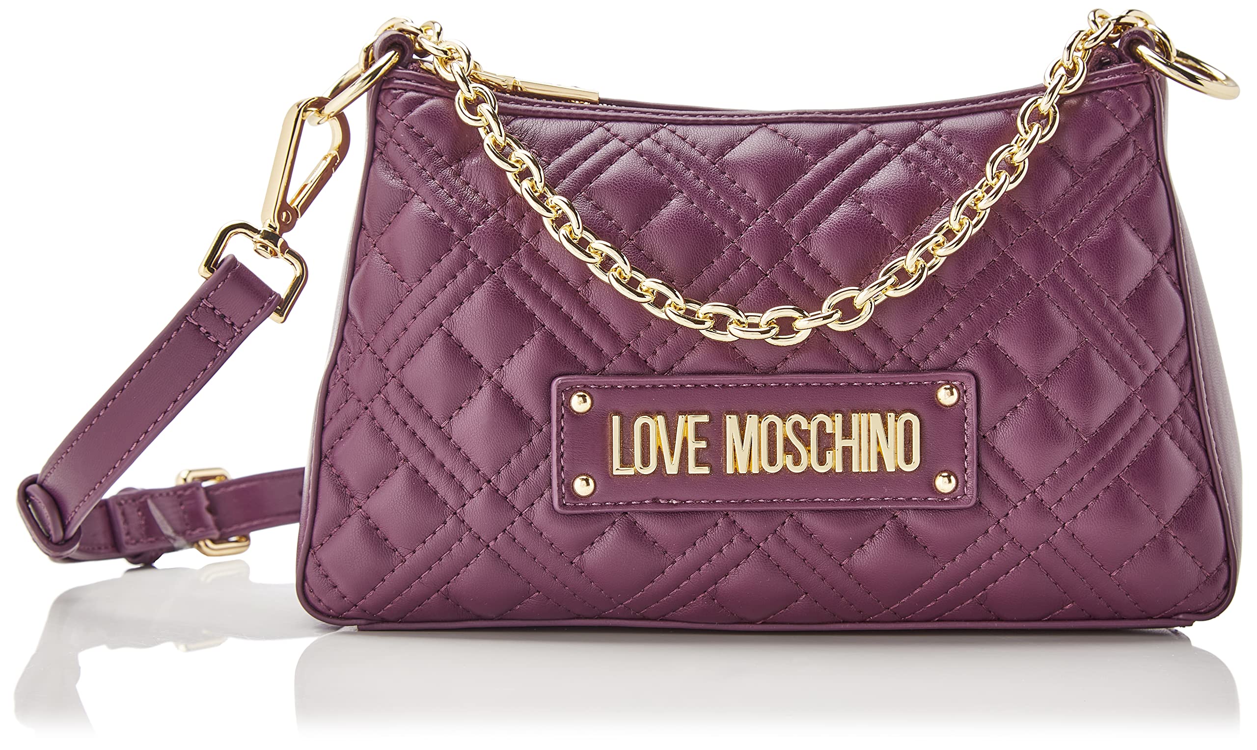 Love Moschino Damen Borsa Quilted Pu Viola Umhngetasche, violett