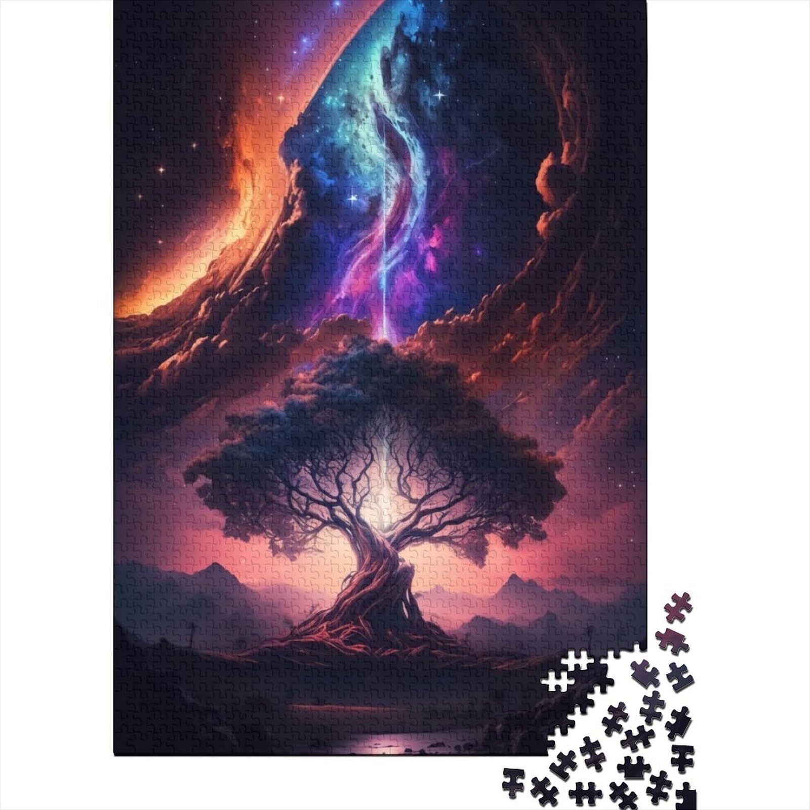 1000-teiliges Puzzle für Erwachsene Teenager, „Kosmischer Himmel“ für Erwachsene, schwierige Puzzles, Entspannungspuzzles, Spiele, Denksportaufgaben (Größe: 75 x 50 cm)