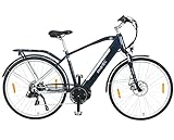 smartEC TrekX-MH Trekking E-Bike 28 Zoll mit Samsung Li-Ion-Akku 36v, 250 Watt, Mittelmotor, Rahmen-Akku, Fahrunterstützung 25 km/h, 7 Gänge, Reichweite 100 km