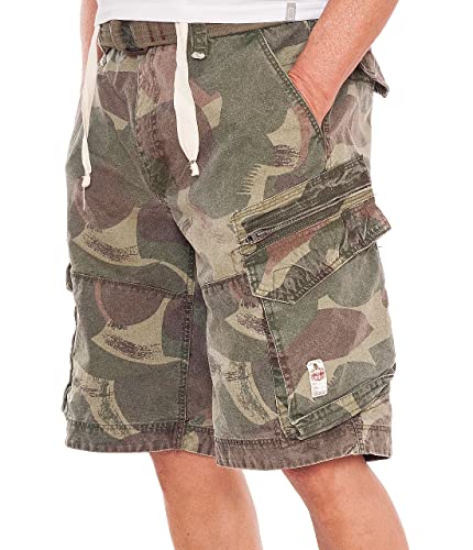 Jet Lag Herren Cargo Shorts 22-788, Farbe:Camo, Größe:W31