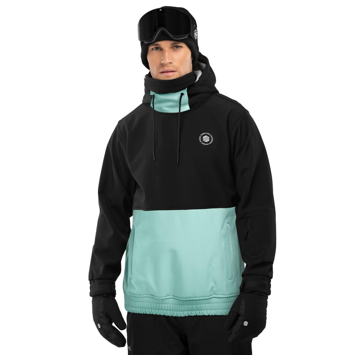 SIROKO - Snowboardjacke W1 Crystal - L - Schwarz/Blau