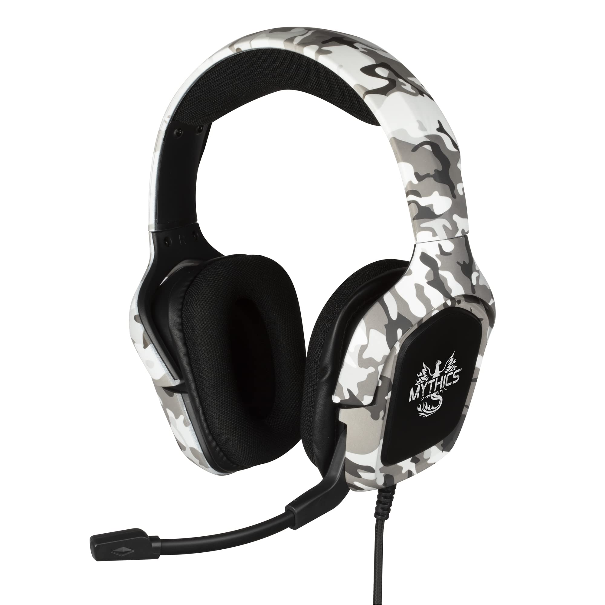 Konix Mythics Ares Camo Gaming - Kopfhörer mit Kabel für PS4, PS5, Switch und Xbox - 45°-Mikrofon - 1,5 m Kabel - 3,5 mm Klinkenstecker - Tarnmuster-Motiv