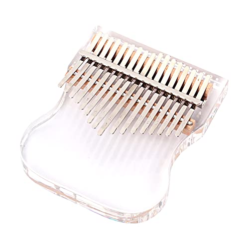 Kalimba Professionelles Daumenklavier mit 17 Tasten, transparentes Acryl-Fingerklavier, Geschenk für Erwachsene, Kinder, Anfänger, 17 Tasten, Daumenklavier, transparent, Kalimba-Fingerklavier,