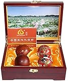 Handtherapiebälle, Massageball, Baoding-Bälle, Stressbälle for Erwachsene, 4-teiliges Meditationsball-Set, chinesische Gesundheitsübung, Stressbälle, chinesische Gesundheitsübung, Massagebälle, Handüb