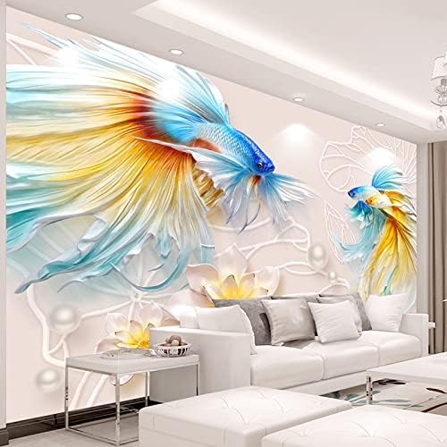 Porträt Relief Fisch Abstrakt 3D Tapeten Wanddekoration Fototapete Sofas Wohnzimmer Wandbild Schlafzimmer-150cm×105cm