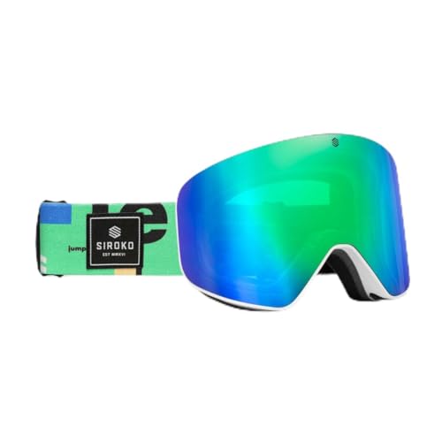 SIROKO - Skibrille und Snowbrille OTG GX Cypress - Blau/Grün