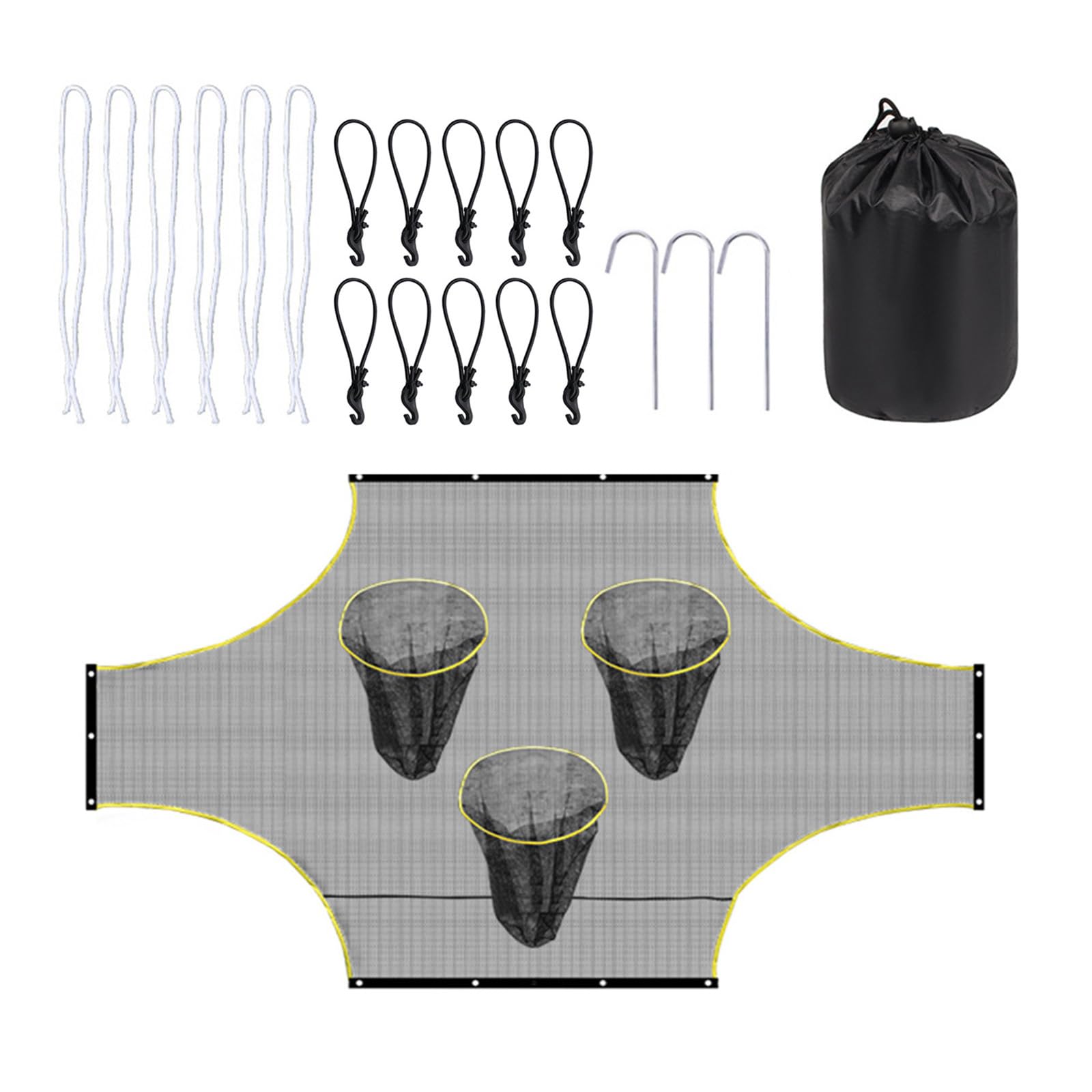 JUNNASALIKER Scoring-Trainingsgerät mit Punktzonen, Schussziele, Fußball-Trainingsnetz, Fußball-Ziele, Fußball-Ziele, Fußballnetz