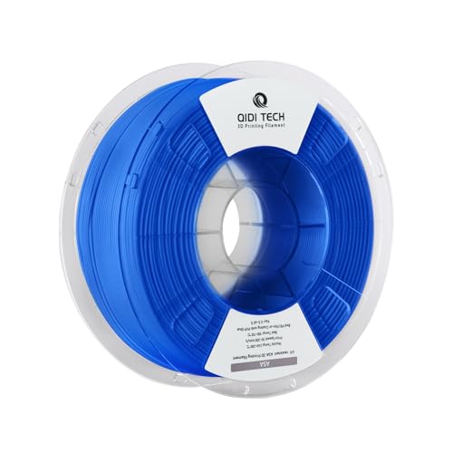 QIDI TECH ASA Filament 1.75mm blau,3D Drucker Filament ASA 1kg Spule(2.2lbs),Hohe UV Beständigkeit,Geruchsarm,Perfekt für den Druck von Outdoor Funktionsteilen,Passend für die meisten FDM 3D Drucker