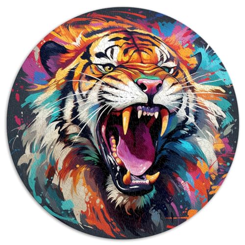 Puzzles Wilder Tiger Puzzles 1000 Teile 67,5x67,5 cm Puzzles für Spielzeug Puzzles Lernspiele Stressabbauende Puzzles