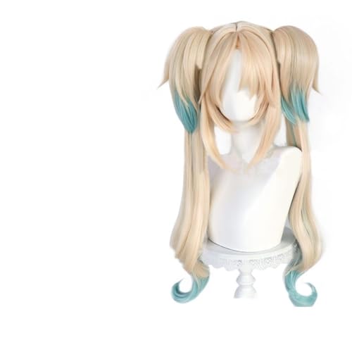 Cosplay Anime Synthetik Perücke, Synthetische Haar Cosplay Perücke 30cm kurz grau blau Perücken Mode hitzebeständig Perücke