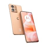 Motorola Mobility Edge40 neo Smartphone (6,55"-FHD+-Display, 50-MP-Kamera, 12/256 GB, 5000 mAh, Android 13) Peach Fuzz, inkl. Schutzcover + KFZ-Adapter [Exklusiv bei Amazon]