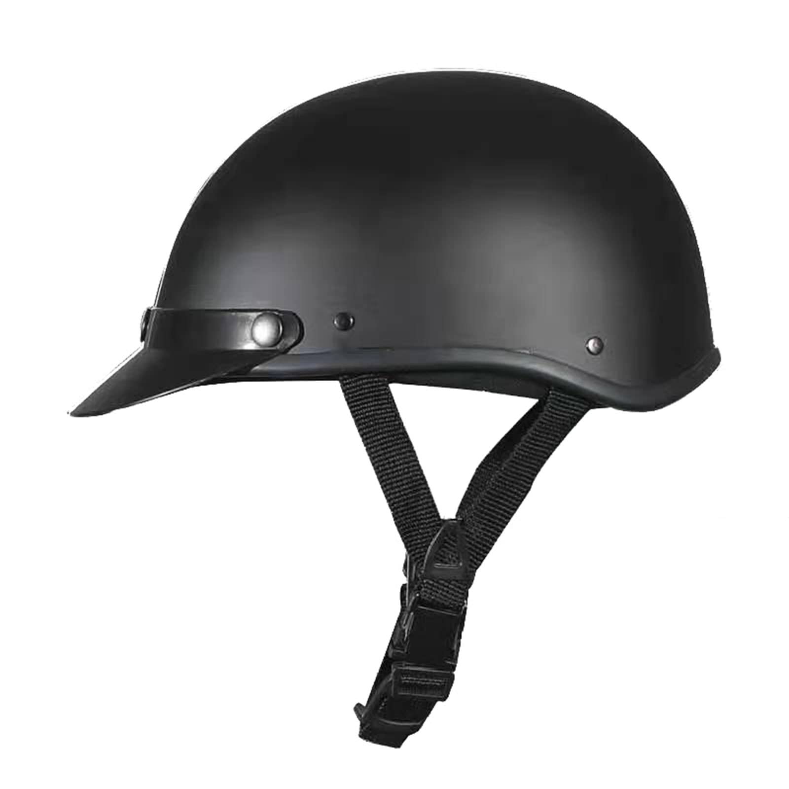 Motorrad Halbhelme Halbschalenhelm Brain-Cap Halbschale Jet-Helm Motorrad-Helm Roller-Helm Scooter-Helm für Chopper Biker Moped-Helm ECE-Zulassung 2,A=55-61cm