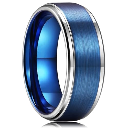 Ring Ringe Damen Bijouterie Herren 8Mm Schwarze Herrenringe Ring Herren Damen Ehering Geschenke 9 Style17