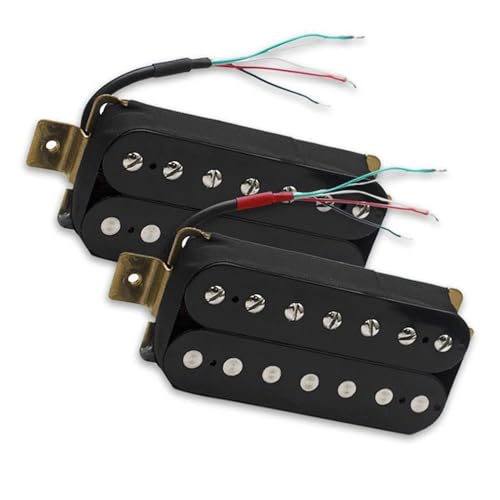 Gitarren-Tonabnehmer 7 Saiten E-Gitarre Humbucker Dual Coil E-Gitarre Pickup Coil Splitting Pickup N8.5K/B14K Ausgang Gitarre (Color : Neck and Bridge)