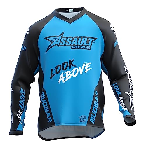 Radbekleidung Für Herren, Mountainbike Sportbekleidung, Langärmelige Schnell Trocknende Kleidung, T-Shirt,Trikots Atmungsaktiv (DE/NL/SE/PL, Alphanumerisch, XL, Regular, Regular, Blue)