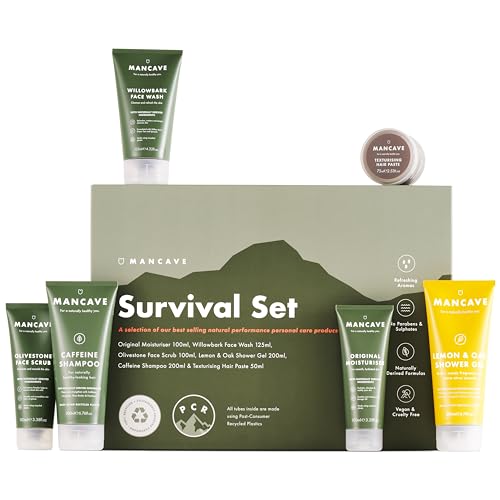 MAN CAVE Hautreinigungs-Set The Survival Set, (6 tlg.), für Männer