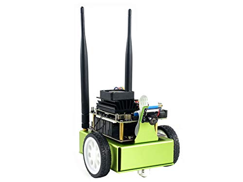 Waveshare NVIDIA JetBot AI Kit Smart Robot Based on Jetson Nano Developer Kit with The Intelligent Eye Front Camera for Facial Recognition Object Tracking Auto Line Following and Collision Advance