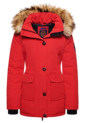 Superdry Womens Everest Parka, High Risk Red, S