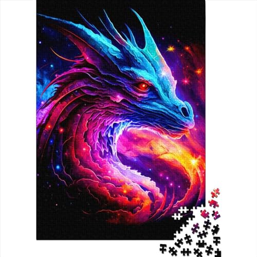 Dragon Fun Puzzle für Erwachsene 1000 Teile 1000 Teile Puzzle Erwachsene Puzzle Geschenke Als Geschenke für die ganze Familie und die 75x50cm