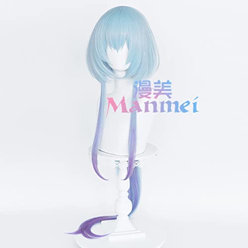 LINLINCD-Wig Anime Cosplay Tomorrow's New Operator Water Moon cos Wig ark Mixed Color Gradient Wig