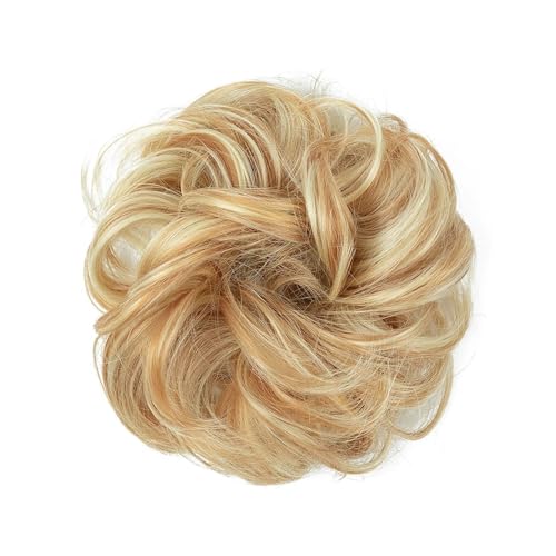 Haarteile Haarknoten Unordentlicher synthetischer Haarknoten for den täglichen Gebrauch, Chignon-Scrunchies, gefälschtes Haarband, Zopf, elastisches Haarteil, Schwanz for Frauen H9 Brötchen Haare(27H6