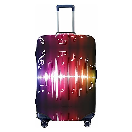 Miniks Musik-Reisegepäckabdeckung, robuster Koffer-Schutz, passend für 45,7 - 81,3 cm große Gepäckstücke, Größe XL, Schwarz, X-Large