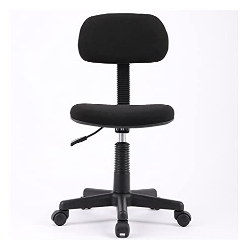 Bürostühle für Zuhause Home-Office-Stuhl Verstellbarer Schreibtischstuhl Ergonomischer Stuhl mit Lordosenstütze Drehbarer, rollender kleiner Stuhl ohne Armlehnen Schreibtischstuhl für Schlafzimmer Run