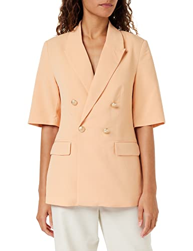 Peppercorn My Halb Ärmel Blazer | Blazer Damen In Orange | Frühling Blazer Damen Elegant | Größe Xxl